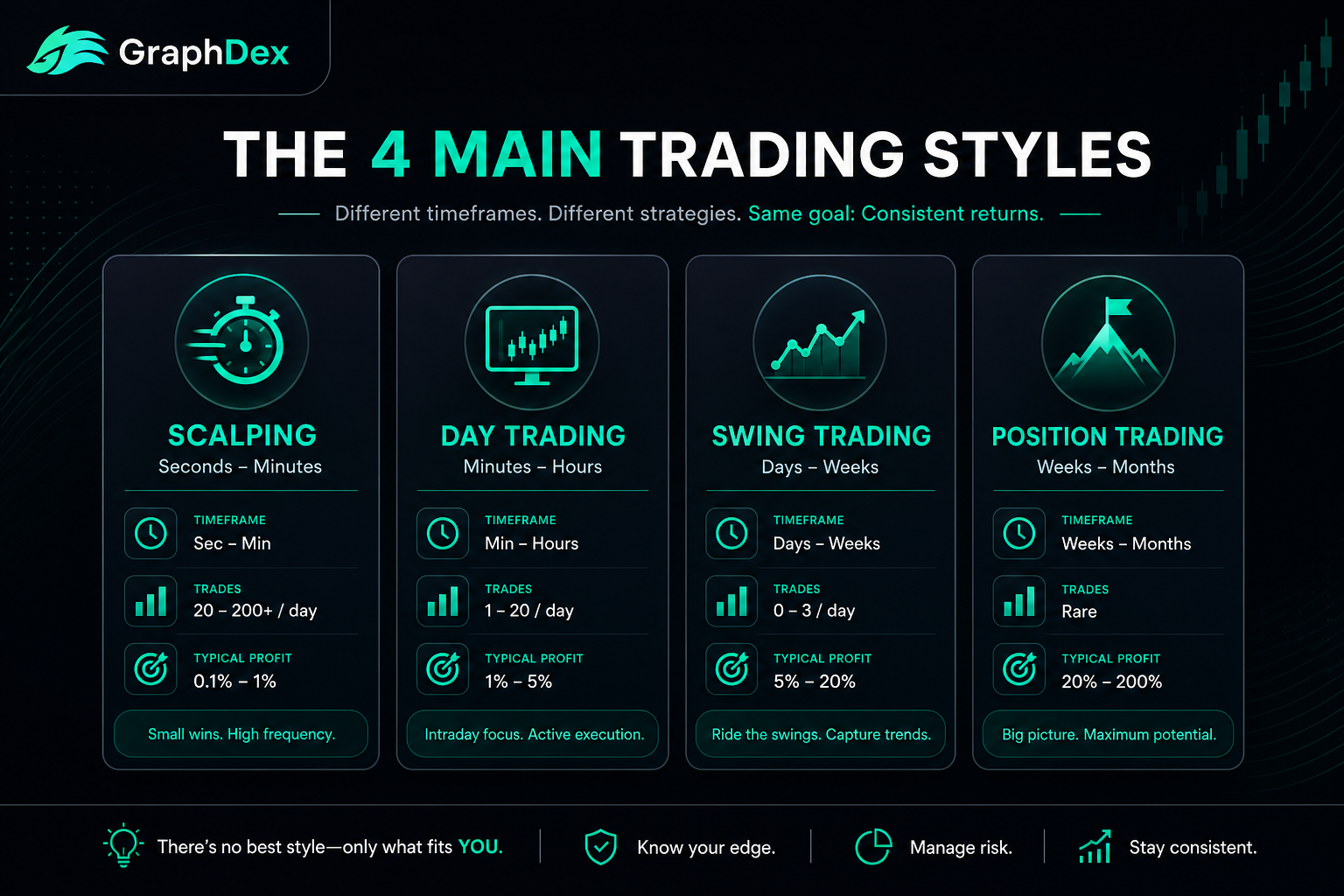 Day trading vs scalping swing position trading 2026 — crypto styles comparison
